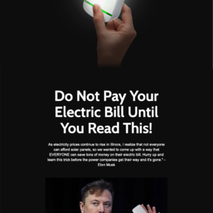 フィッシングメール情報「RE:sada , Hurry up and learn this trick before the power companies get their way and it’s gone. – Elon Musk」